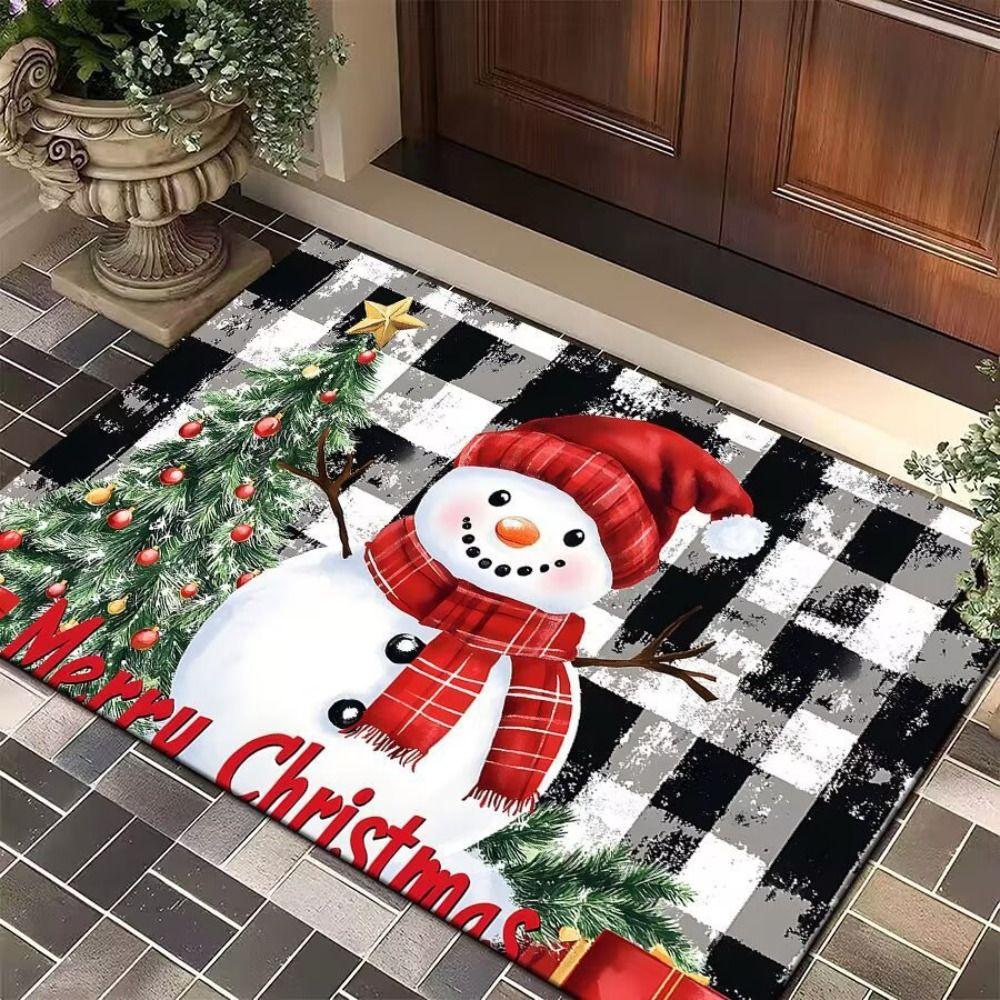 1PC Anti-Slip Door Mat Rectangle Fade Resistant Indoor and Outdoor Door Mat 15.75X23.62in Anti-Slip Doormat