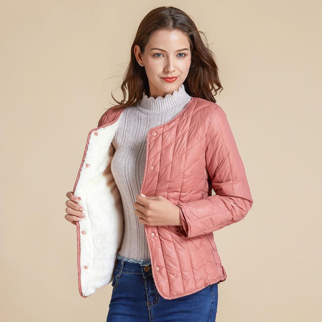 Модная, теплая и комфортная женская куртка с длинными рукавами из хлопка, подкладка из хлопка, зимняя облегающая куртка из хлопка 8977
