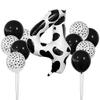 Cow Jungle Theme Balloon Set 40 Inch Black And White Digital Latex Balloon Decoration Birthday Party Decoration Photo