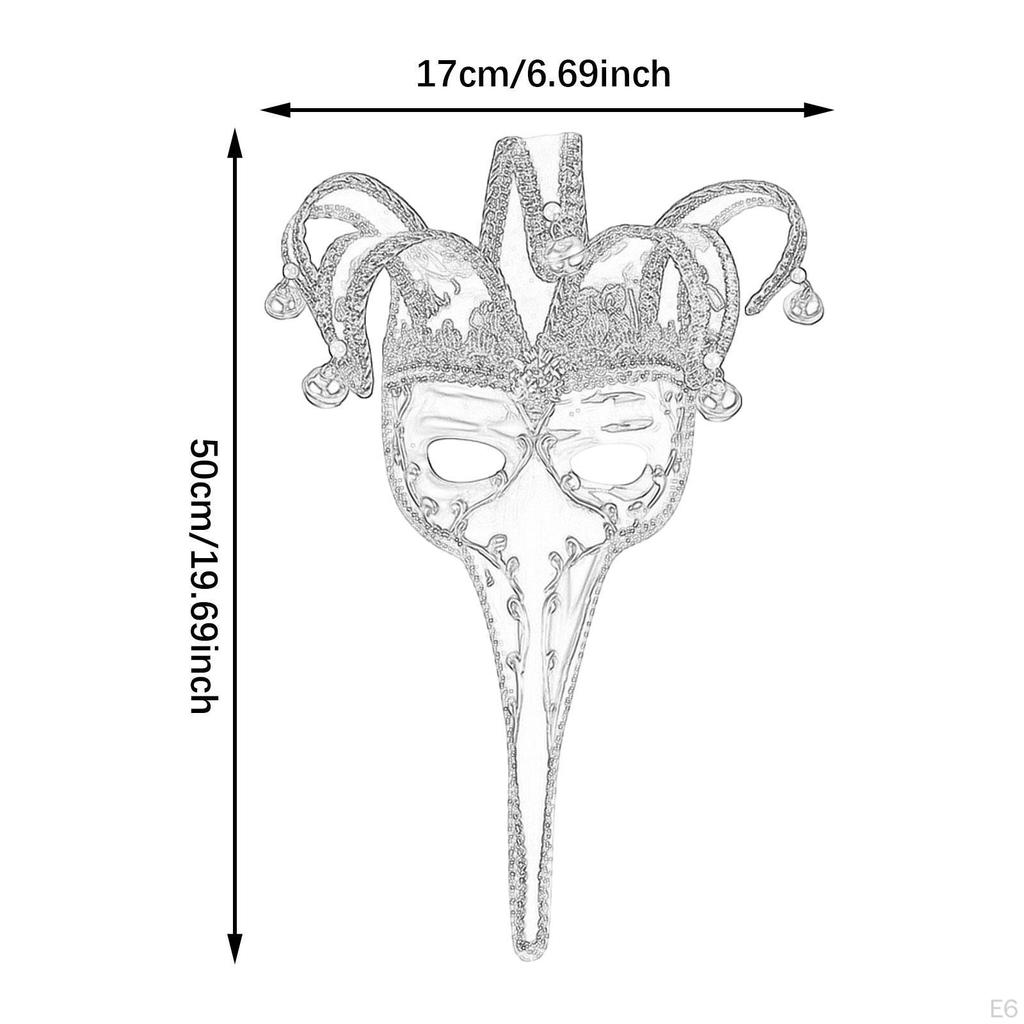 Halloween Mardi Gras Mask Cosplay Wall Decoration Role Play Novelty Face Costume for