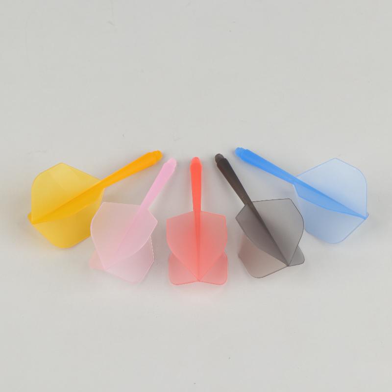 75% Transparent 2BA Darts 3Pcs Anti-Drop L-Shape Flight Lightweight Portable Darts for Friends Gathering Indoor Game