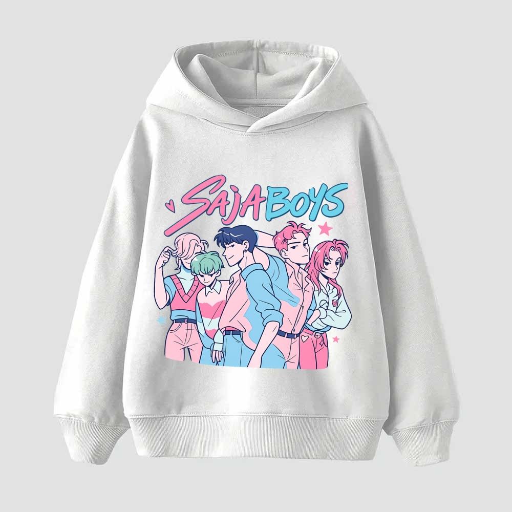 K-pop Охотники на демонов Милое худи для детей Аниме Милая толстовка с капюшоном Мальчики Девочки Весна Осень Мода Спортивные худи Подарки