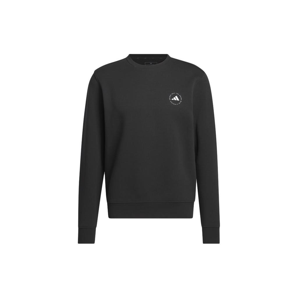 adidas Толстовка с круглым вырезом и сплошным логотипом, с круглым вырезом и длинным рукавом, мужская толстовка черного цвета IU4523