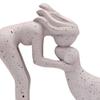 Women and Dog Statue Decoration 15.7x14cm Memory Gifts Sculpture for Tabletop