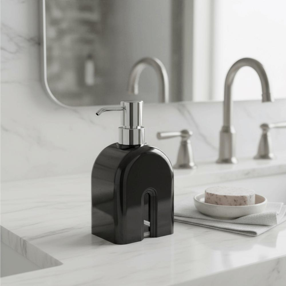 Практичный пластиковый диспенсер для геля для душа и шампуня, 400 мл, с помпой, бутылка для антисептика для рук, многоразовый пустой диспенсер для мытья рук для дома