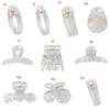 10 PCS Clear Hair Pins DIY Hair Accessories Clear Hair Grips Acrylic Material DIY Small Hair Clip Hair Clamp for Hair