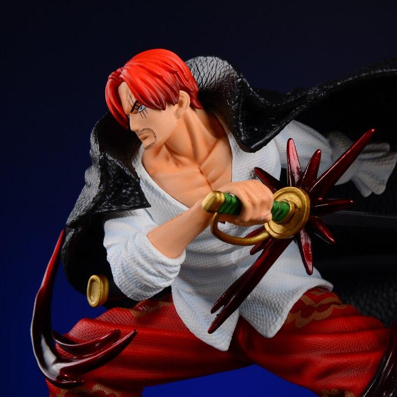 18 см Фигурка Аниме One Piece Шанкс Четыре Императора Рыжеволосый Шанкс Фигурка Действия Взрослый Коллекционная Модель Кукла Игрушки Подарок