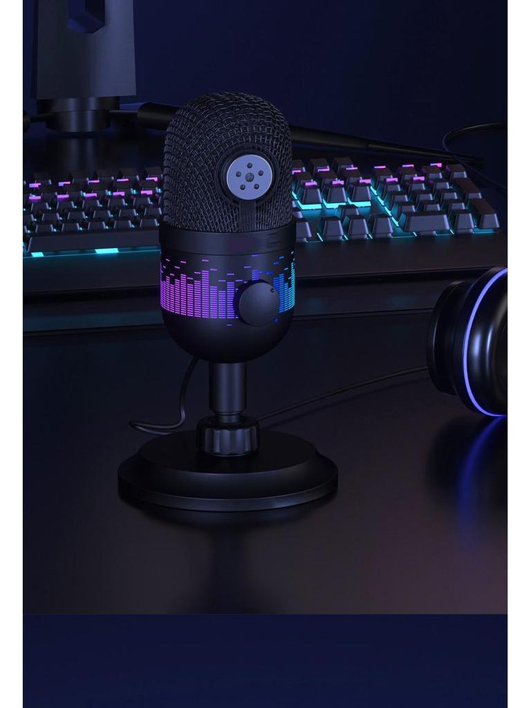 RGB Light USB Microphone for Live Streaming, Gaming, Karaoke and Mobile Use In Southeast Asia
