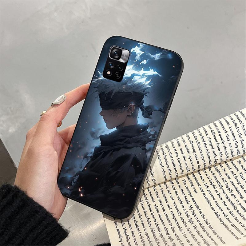Чехол для телефона Jujutsu Kaisen Сатору Годжо для Xiaomi Redmi note 13 12 Pro 11S 11 10 Pro 10S 12S Redmi 10 9C 13C