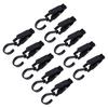 10pcs Clothes Hook Clips Multi Purpose Strong Load Bearing Rotatable Plastic Hat Hanging Clips for Socks Curtains