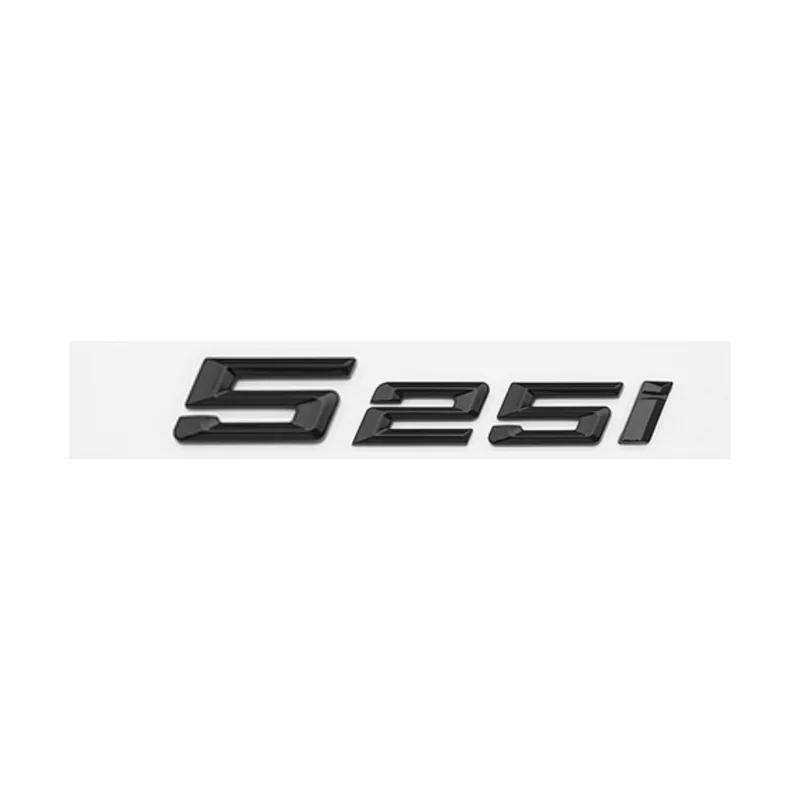 New Glossy Black Chrome Silver 3D Letters Numbers 520i 525i 530i Emblem for BMW Car Trunk Sticker Accessories PS9