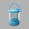 Foldable Angling Container Portable Transparent Pail Bucket with Corded Live Fish