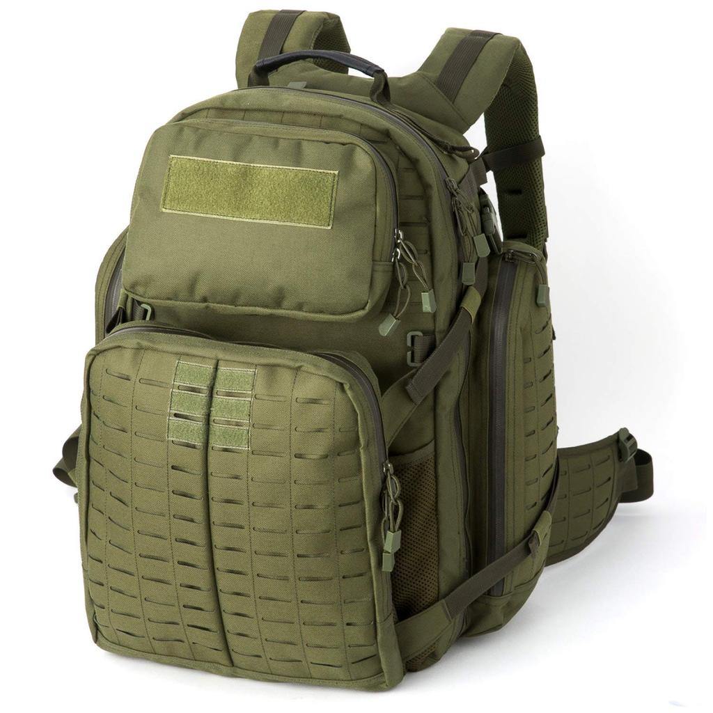 Backpack Rucksack Large Capacity 55L Military Outdoor Survival Camping Climbing [MT] (Olive Drab)