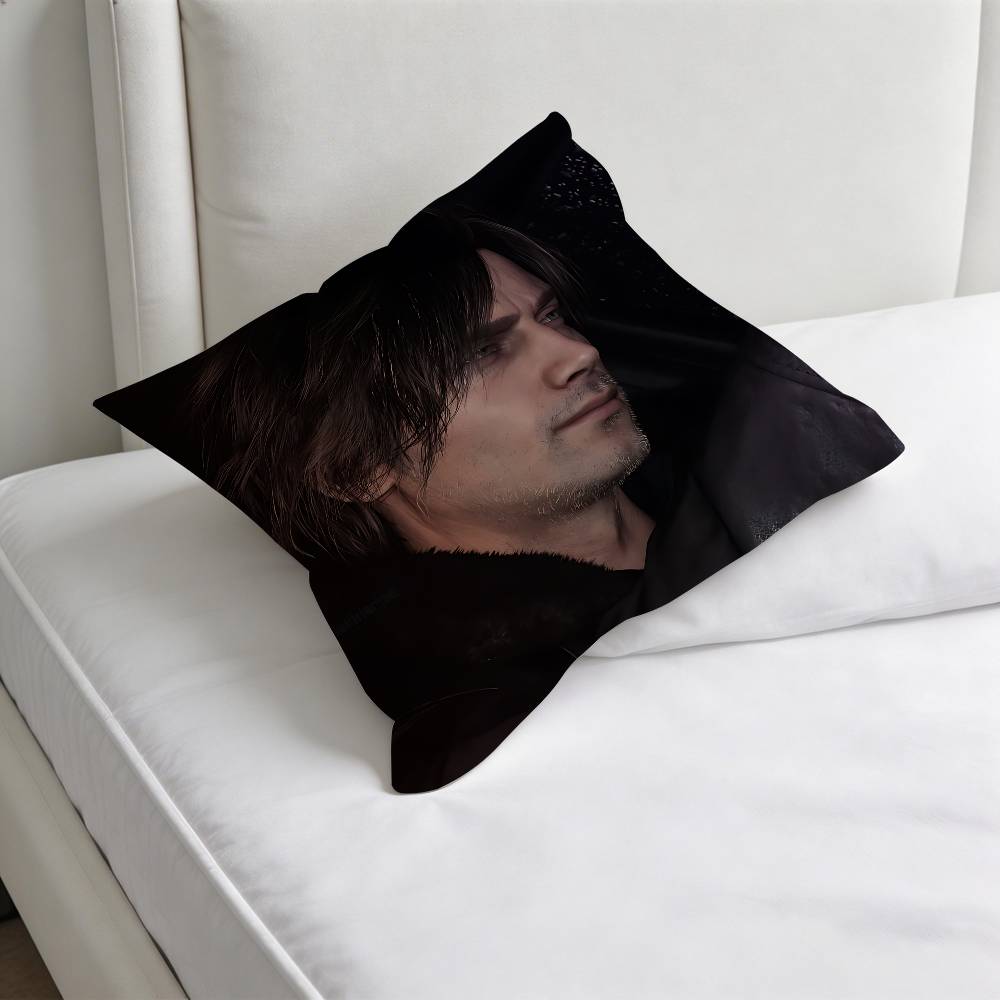 LLeon S Kennedy RRE Decorative Square Pillow Cover Soft Comfortable Pillow Case Sofa Bed Home Decoration