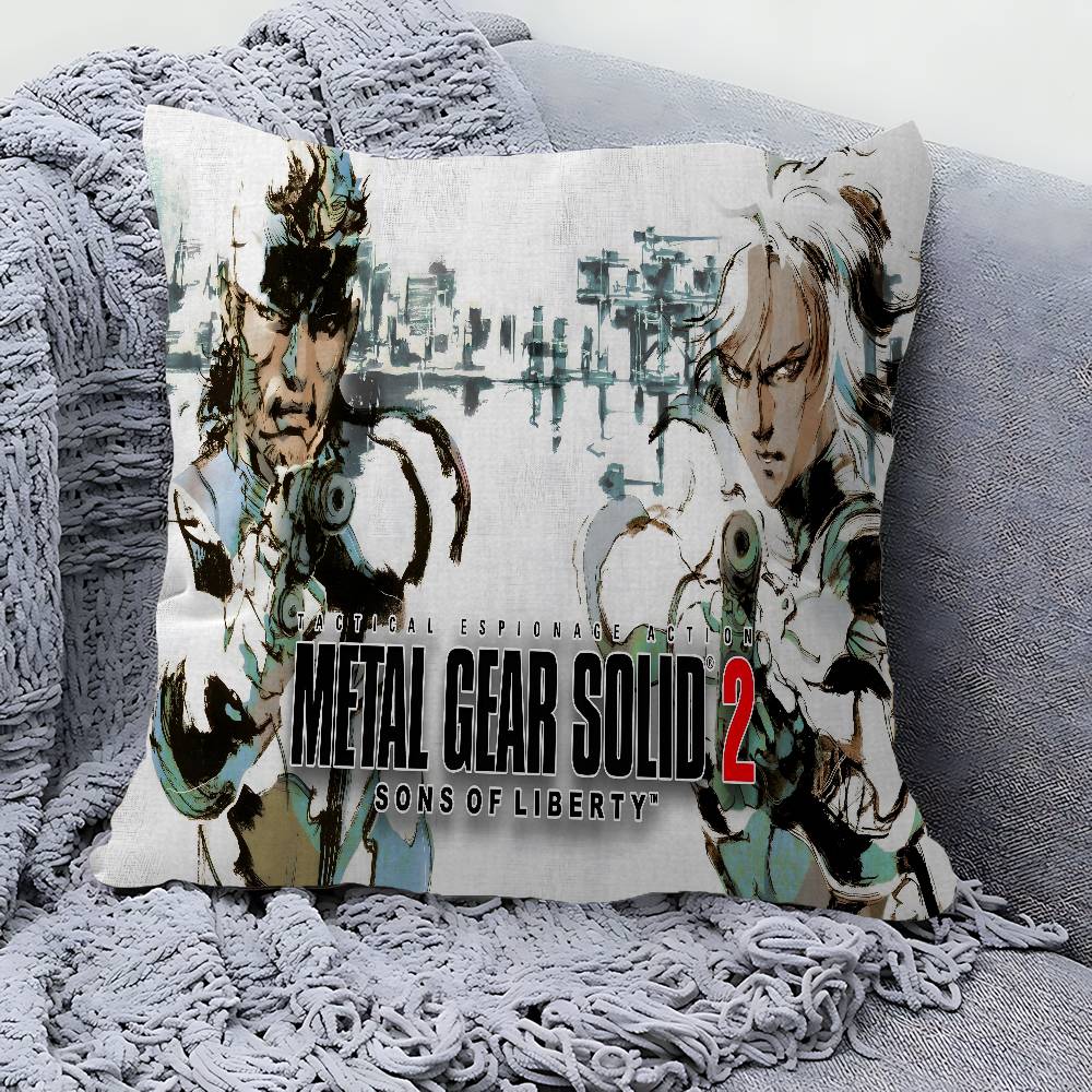 Metal Gear Solid Подушка Чехол для подушки Наволочка Гостиная Диван Домашний декор Индивидуальный
