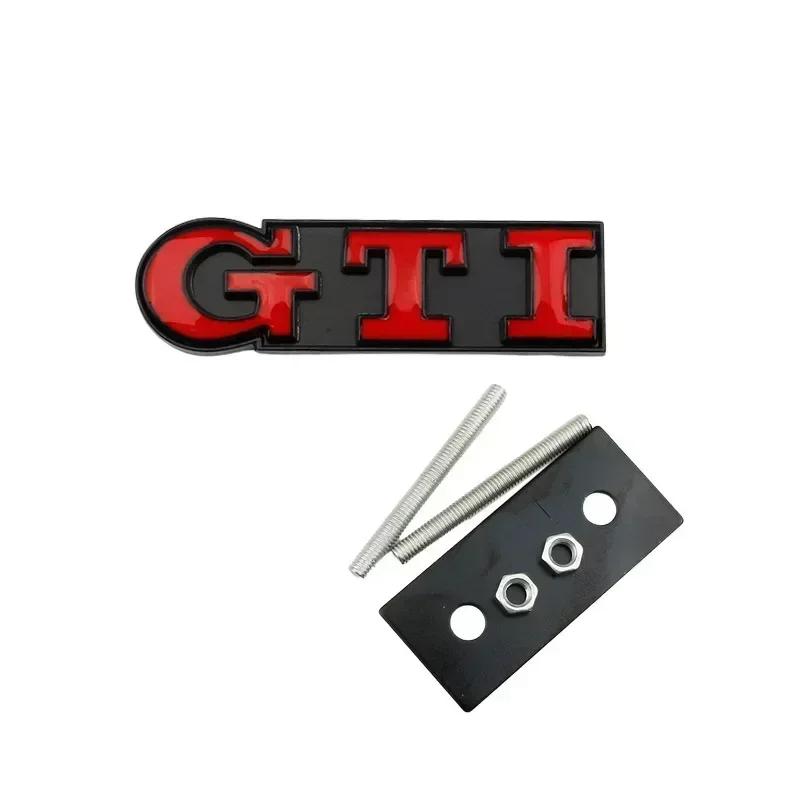 BRP1 For VOLKSWAGEN VW GTI for Volkswagen Metal GTI Logo Car Front Grille Emblem Badge Polo Caddy Golf 4 5 6 8 Jetta Tiguan Touran Pa oq2
