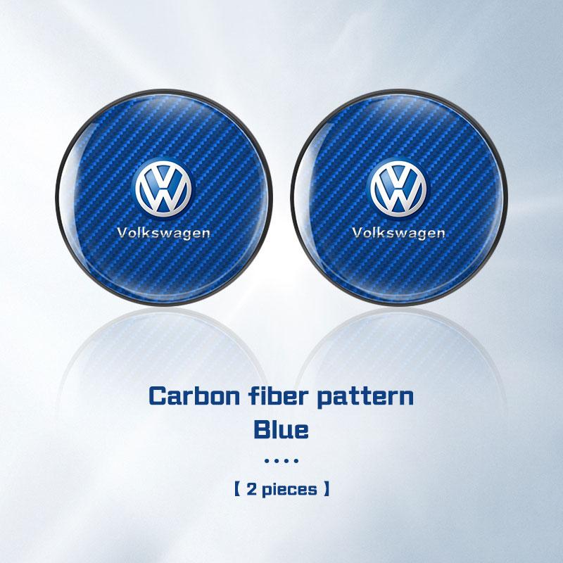 2Pcs Car Coaster Water Cup Bottle Mat Anti-slip Pad for Volkswagen VW R Rline ID.3 ID4 Polo Passat B5 B7 Golf 8 Touran Caddy GTI
