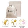 Reusable Bread Bag Eco-friendly Drawstring Design Easy To Clean Homemade Bread Storage Bag Dry Food Storage Organizer