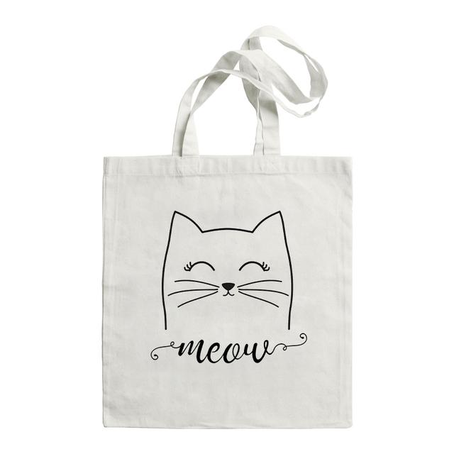 Женская сумка для покупок, милая черная забавная большая сумка с котом, складная сумка для покупок, дизайнерские сумки, сумка для покупок большой емкости с принтом