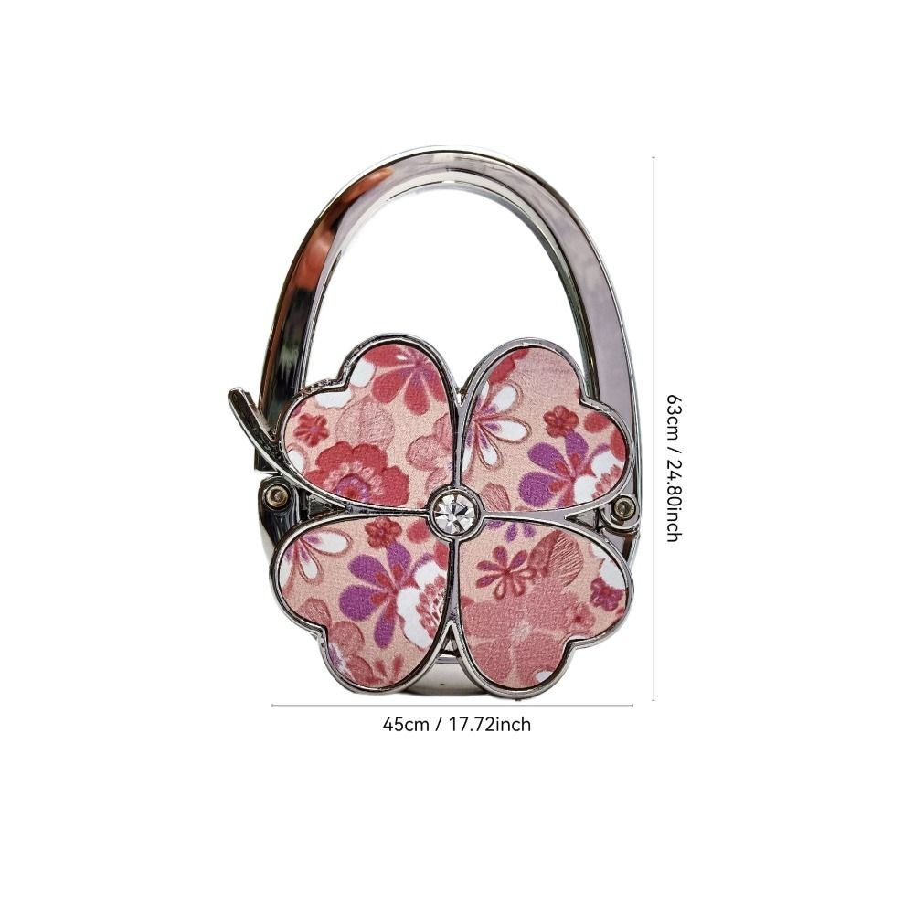 Крючок для сумки в виде цветка, держатель для сумки в виде четырехлистного клевера, модная вешалка для сумки для стола в помещении и на улице