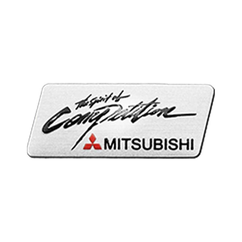 For Mitsubishi Ralliart Lancer 10 9 EX Outlander ASX L200 3D Aluminum Car Stickers Emblem Body Rear Trunk Tail Decal Accessories