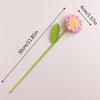 1PC Home Decoration Artificial Daisy Flowers Hand-knitted Crochet Daisy Bouquet Finished