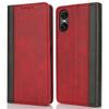 For Sony Xperia 10 VI Case Calf Texture 3 Card Slots Color Splicing Leather Phone Cover
