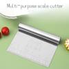 1PC Stainless Steel Noodle Knife Cake Scraper with Scale Pastry Cutters Baking Cake Cooking Dough Scraper Baking Accessories