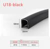 U Edge Banding Car Door Edge Protection Strip Decorative U Frame Bar Crashproof Strip Rubber Vehicle Sealing Strip Car Decor