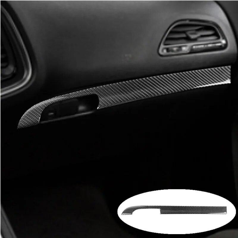 Car Interior Decoration Protection Carbon Fiber Sticker For Dodge Charger 2015-up Deluxe Auto Styling Accessories