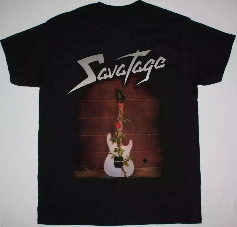 Guitar Savatage From The Dungeons To The Streets T-Shirt Mens Womens Tees Top size S-4XL