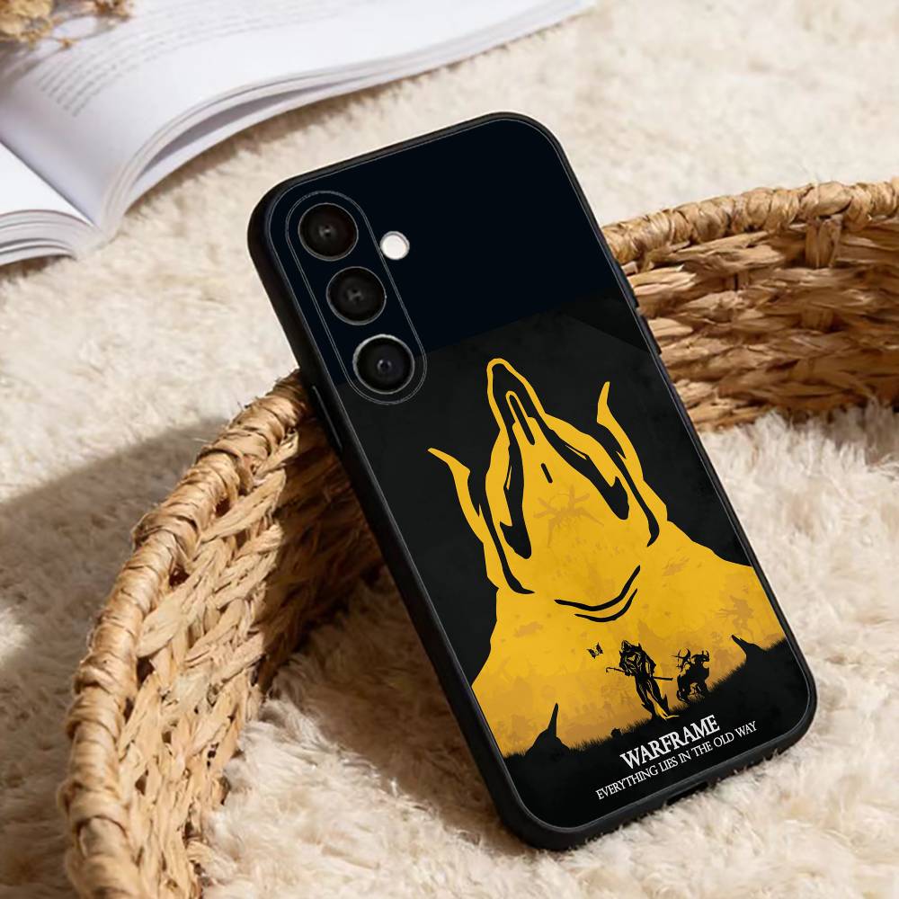 Чехол для телефона W-Warframe для Samsung Galaxy A20, 21s, 22, 31, 32, 52, 53, 72, 73, 80, 91 Мягкий черный корпус