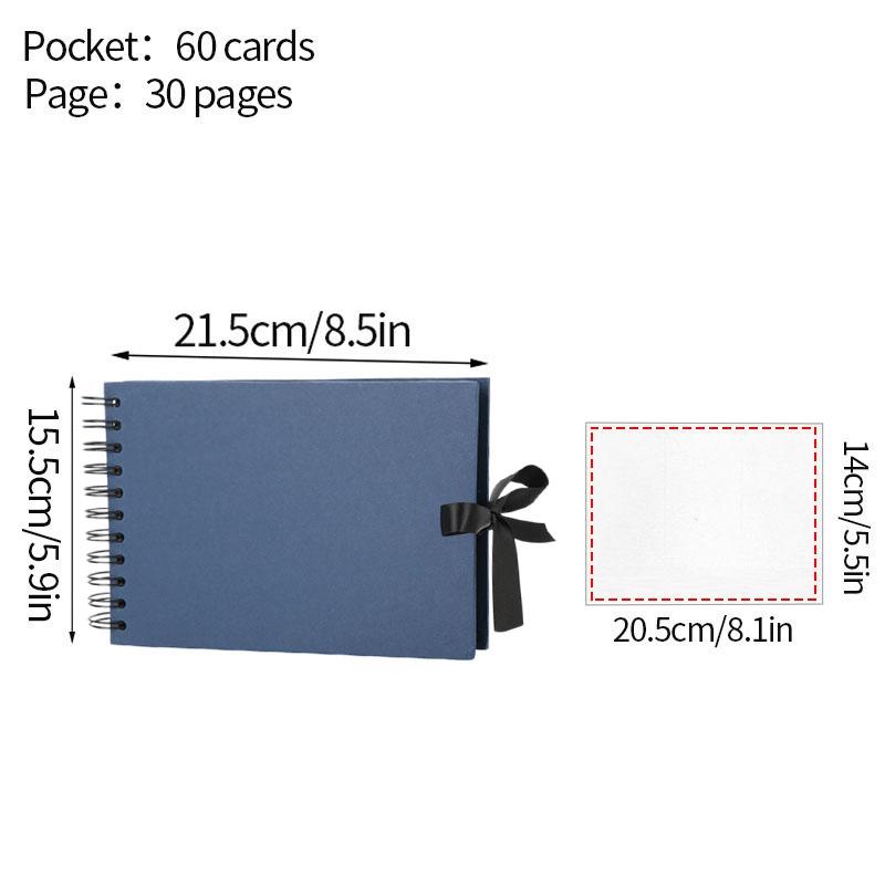 80 Black Pages DIY Craft Album Scrapbooking Paper Photo Album for Wedding Anniversary Gifts Memory Books Scrapbook Fotografico