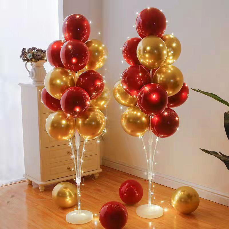 Glow-in-the-Dark Floor Balloons for Birthdays & Anniversaries, New Year’s Movable Stand