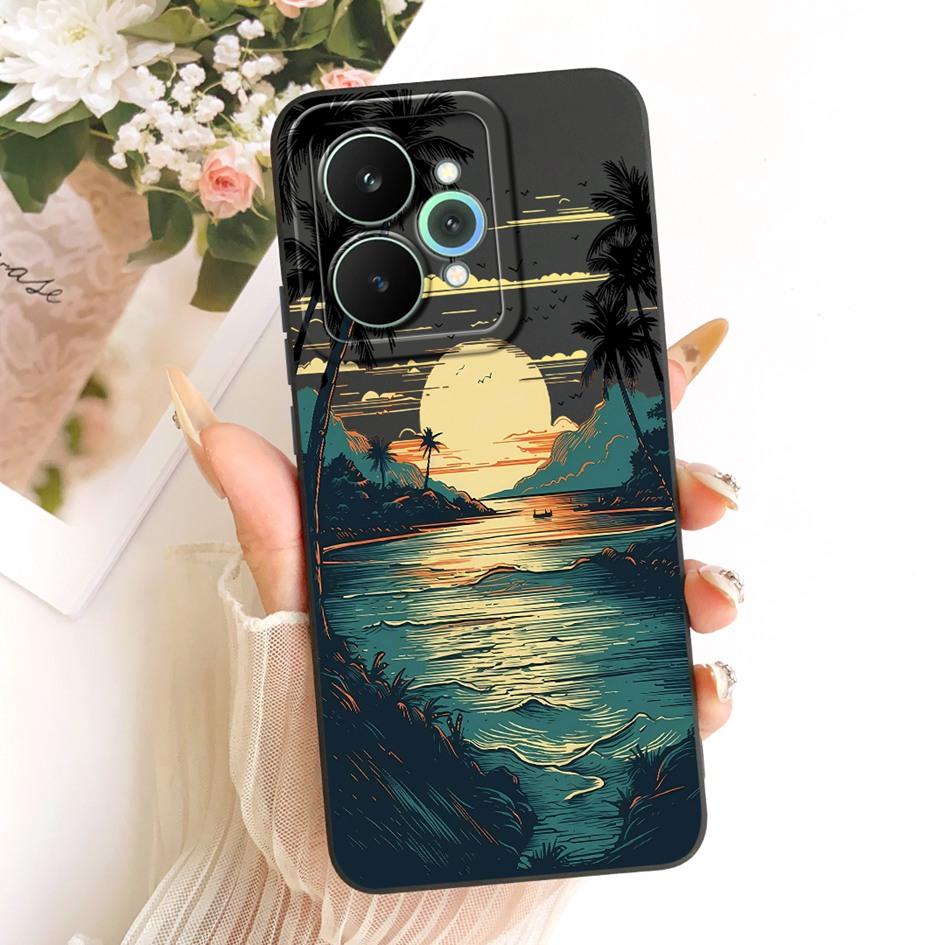Чехол для Realme 15 Pro 5G Ударопрочный ТПУ Чехол Популярный Ромашка Мягкий Силикон Чехол для Телефона Для Realme 15 Чехол Realme 15T 15Pro Чехол-кармашек