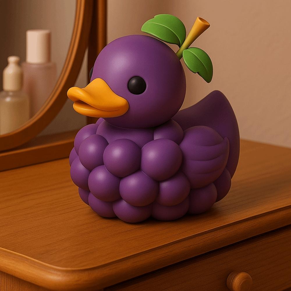 Cartoon Duck Figurine Resin Animal Sculpture Micro Landscape Miniatures Ornament Cabinet