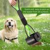 Pooper Scooper for Dogs Long Handle Poop Scooper for One-Hand Opertating Pet Pooper Scooper Foldable and Portable Easy To Use On Grass Dirt