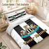 Custom Name Bedding Set 3 PiecesNewcastle United FC Print Duvet Cover + 2 Pillowcases Soft Bed Decor