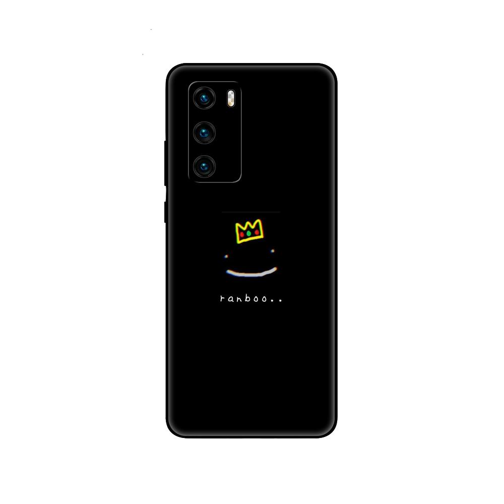 Черный чехол из ТПУ для Huawei P30 Lite P30 Pro P40, чехол для Huawei P40 LITE EP Smart 2020, чехол Dream Smp Smile