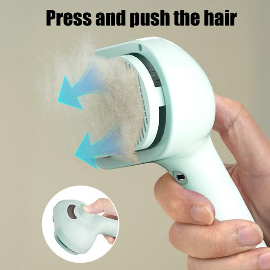 Паровая щетка для домашних животных, самоочищающаяся расческа для ухода за домашними животными с распылителем воды, перезаряжаемая паровая массажная щетка для удаления шерсти с кошек и собак