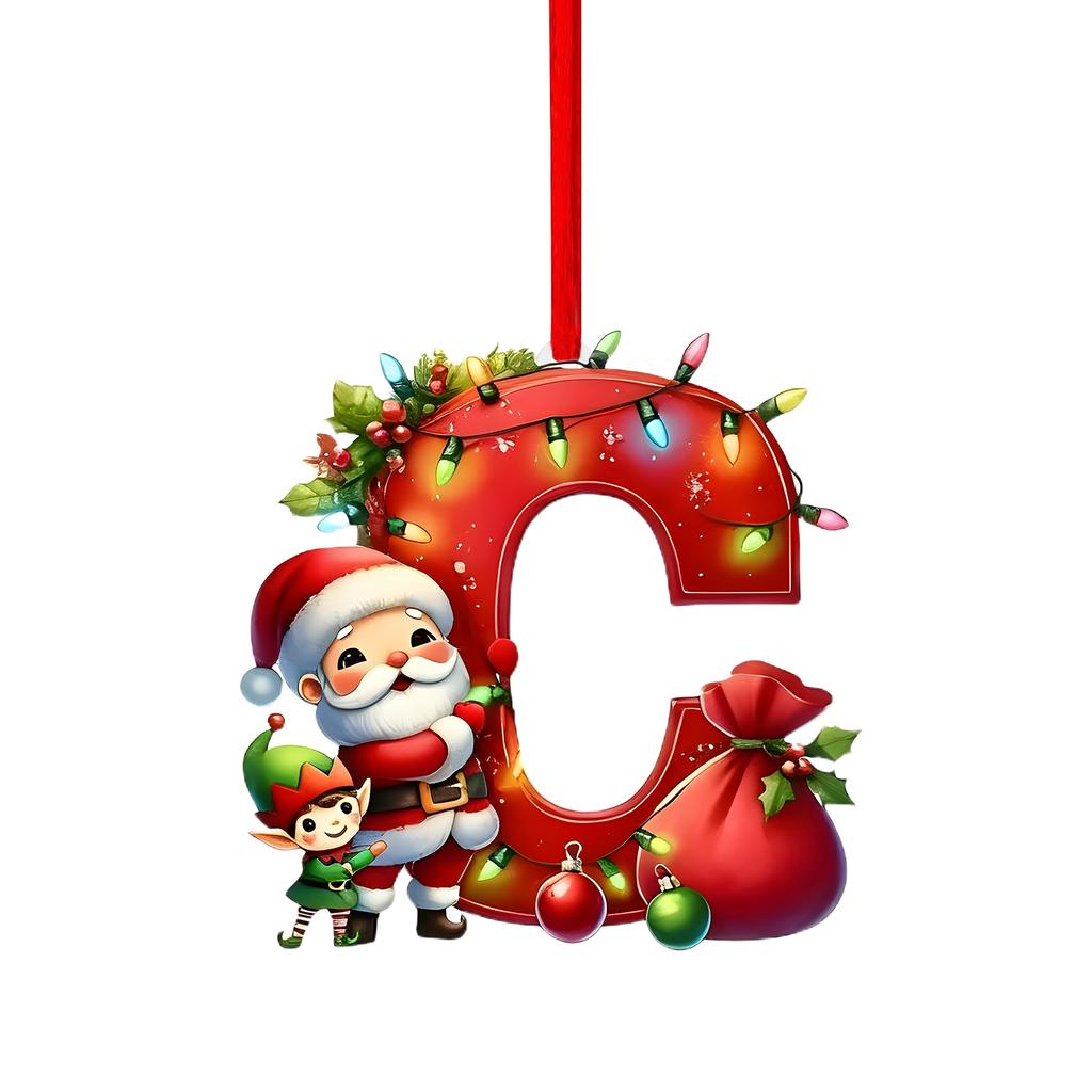 26 Letter,Christmas,Ornaments,Acrylic,1