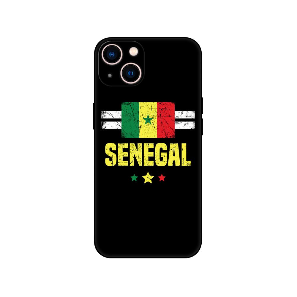Black Tpu Case For Samsung Galaxy M53 M13 M62 A12 A22 A32 A42 A52 A72 4g 5g A20S Back Cover Senegal Flag