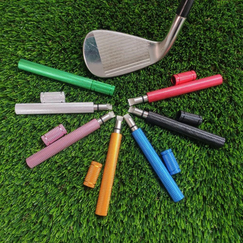 Anti-slip Golf Club Head Cleaner Portable Golf Club Groove Sharpener Pitching