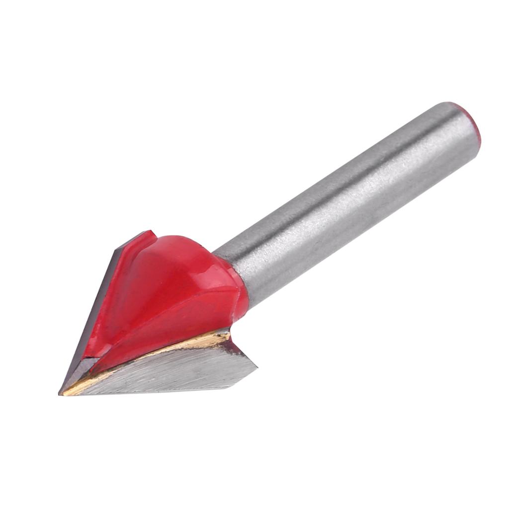 Вольфрамовая сталь деревообрабатывающий фрезерный станок с ЧПУ сверло остроты VGroove режущий инструмент вал 6 мм (6*16мм*60 градусов )