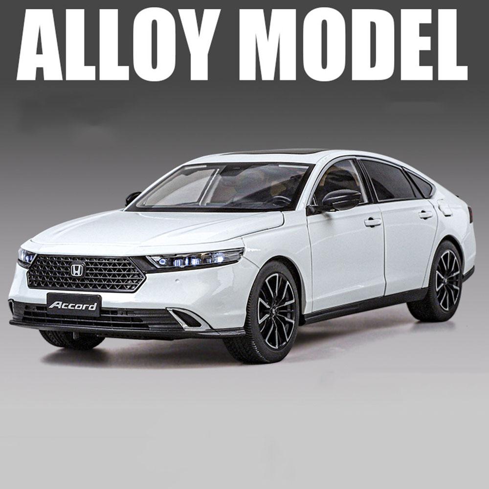 1:18 X5M Honda Accord Car Toys Alloy Diecast Models Shock Absorption Doors Opened Front Wheel Steering Vehices Desktop Ornament GT6