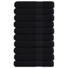 VidaXL Sauna Towels 10 Pcs Black 80x200 Cm 360 G/m² 100% Cotton, Towel, Bath Towel, Cotton Towel 136961