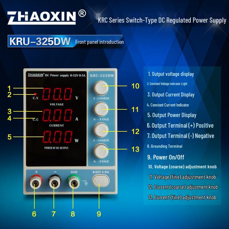 Adjustable 32V 5A Laptop Repair Power Supply, 160W Switching Voltage Stabilized Constant Current Source