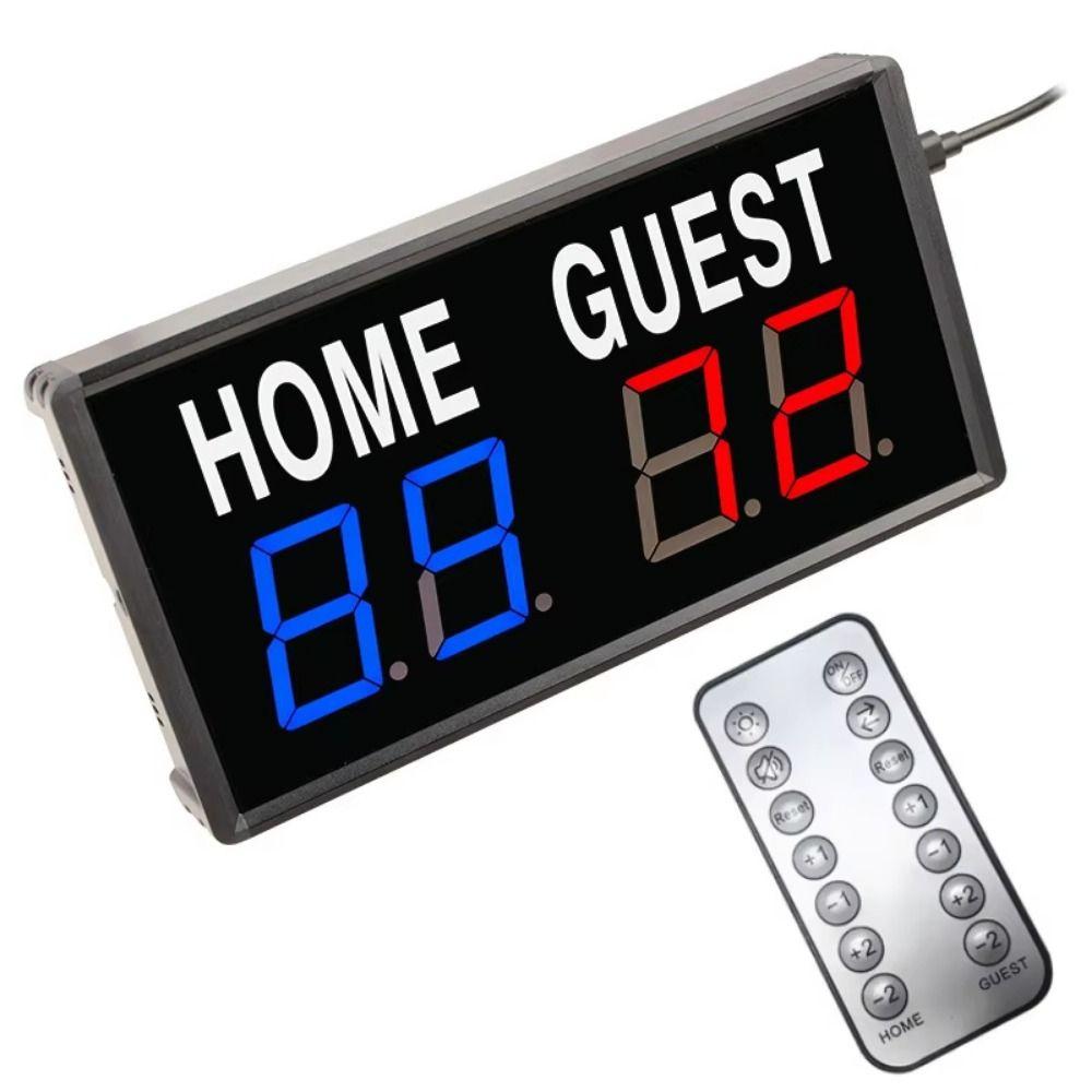 Wireless LED Digital Scoreboard 4-Digit Mini Electric Scoreboard Basketball