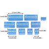 10Pcs Slide Type Switch Module 1 2 3 4 5 6 7 8 10Pin Dip Switch Kit 2.54Mm Toggle Switch Blue Snap Switches