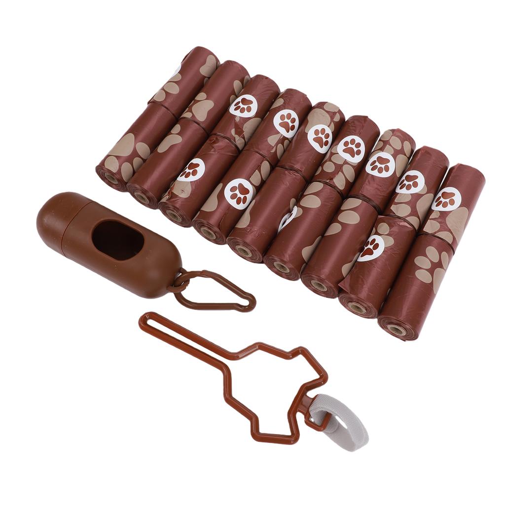 18 Rolls Dog Waste Bags Thick Waterproofing Leak Proof Scented Dog Waste Bags with Dispenser and Clip